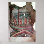 Norman soldaten die de Engelse zender oversteken Poster (Voorkant)