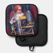 Norman tekent liever in zijn slaap pannenlap (Voorkant / Achterkant)