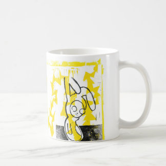 Norman the Bunny Coffee Mok (geel)