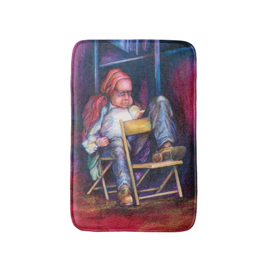 Norman verkiest in zijn slaap te tekenen badmat (Voorkant Verticaal)