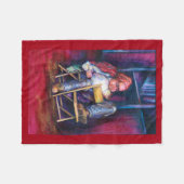 Norman verkiest in zijn slaap te tekenen fleece deken (Voorkant (Horizontaal))