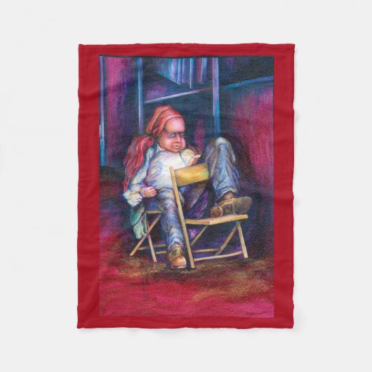 Norman verkiest in zijn slaap te tekenen fleece deken (Voorkant)