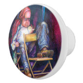 Norman verkiest in zijn slaap te tekenen keramische knop (Rechts)