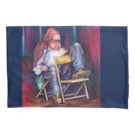 Norman verkiest in zijn slaap te tekenen kussensloop (Voorkant)