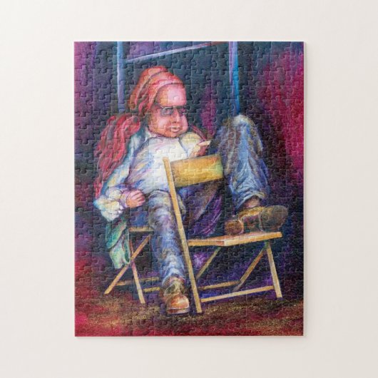 Norman verkiest in zijn slaap te tekenen legpuzzel (Verticaal)