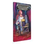 Norman verkiest in zijn slaap te tekenen mini klembord (Schuin)