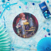 Norman verkiest in zijn slaap te tekenen papieren bordje (Feest)