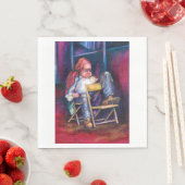 Norman verkiest in zijn slaap te tekenen servet (Insitu)