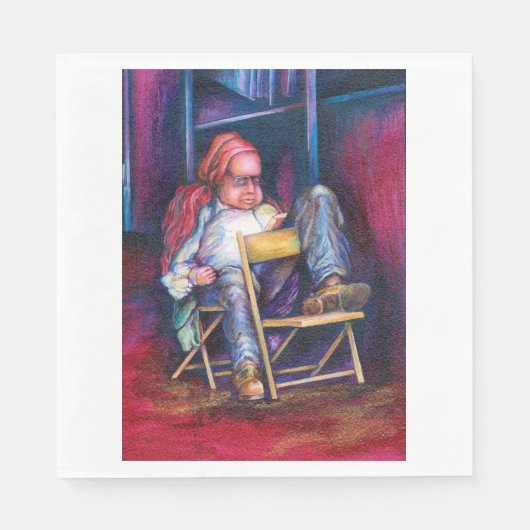 Norman verkiest in zijn slaap te tekenen servet (Voorkant)