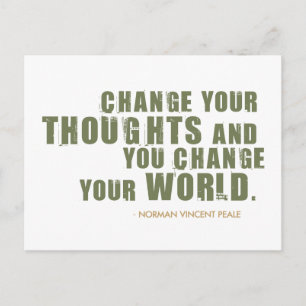 Norman Vincent Peale Quote Briefkaart