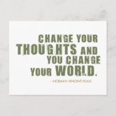 Norman Vincent Peale Quote Briefkaart (Voorkant)