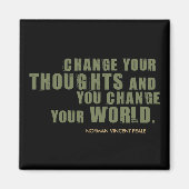 Norman Vincent Peale Quote Magneet (Voorkant)