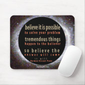 Norman Vincent Peale Quote Muismat (Met muis)