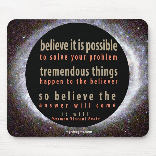 Norman Vincent Peale Quote Muismat (Voorkant)