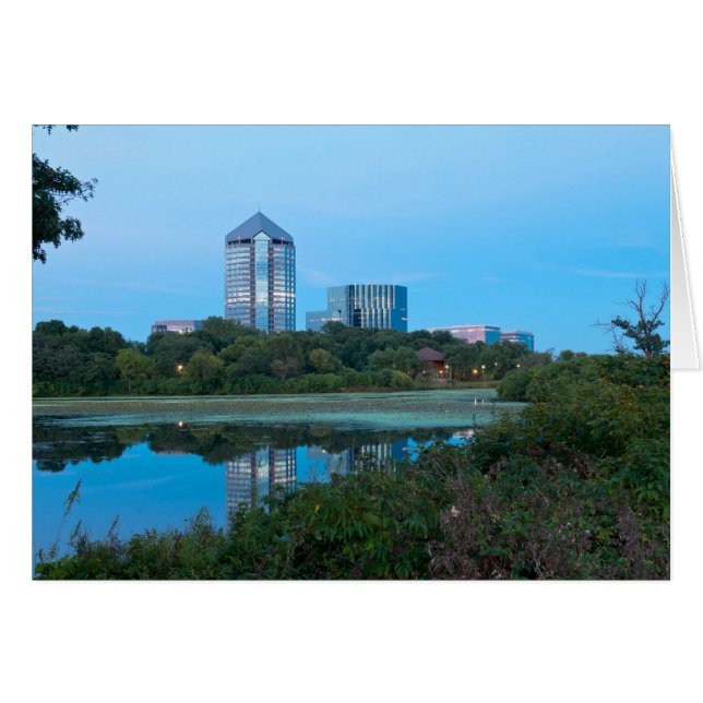 Normandale Lake en Gebouwen (Voorkant Horizontaal)