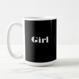 Normande Font Girl Tekst met Classic Mok Cups