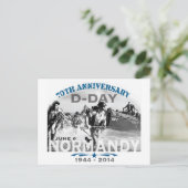 Normandië 70e D-Day Jubileum Briefkaart (Staand voorkant)
