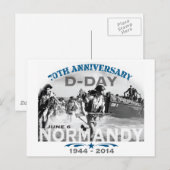 Normandië 70e D-Day Jubileum Briefkaart (Voorkant / Achterkant)