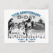 Normandië 70e D-Day Jubileum Briefkaart (Voorkant)