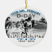 Normandië 70e D-Day-Jubileum Keramisch Ornament (Voorkant)