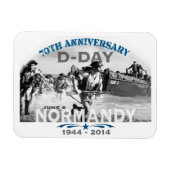 Normandië 70e D-Day Jubileum Magneet (Horizontaal)