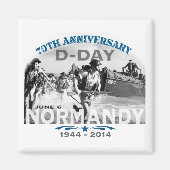 Normandië 70e D-Day Jubileum Magneet (Voorkant)