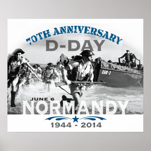 Normandië 70e D-Day Jubileum Poster (Voorkant)