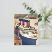 Normandie bij NYC Briefkaart (Staand voorkant)