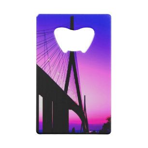 Normandië-brug, Le Havre, Frankrijk Creditkaart Flessenopener