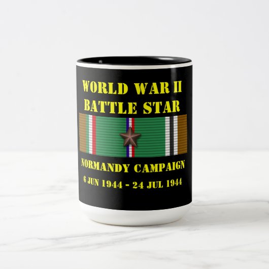 Normandië Campagne Tweekleurige Koffiemok (Center)
