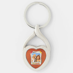 Normandië door Kek en Ina - Cadeaubord met veroude Sleutelhanger