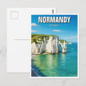 Normandië Frankrijk Étretat Cliffs Briefkaart (Voorkant / Achterkant)
