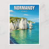Normandië Frankrijk Étretat Cliffs Briefkaart (Voorkant)