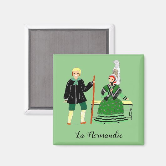 Normandië, Frankrijk Magneet (Voorkant / Achterkant)