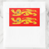 Normandië (Frankrijk) Vlag Rechthoekige Sticker (Tas)