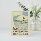  Normandië Frankrijk vuurtoren aan de Franse kust Briefkaart (Staand voorkant)