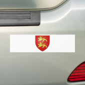 Normandië (Frankrijk) Wapenmunt Bumpersticker (Op auto)