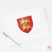 Normandië (Frankrijk) Wapenschild Rechthoekige Sticker (Envelop)