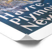 Normandie in New York Harbour Poster (Hoek)