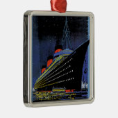 Normandie in Night Metalen Ornament (Rechts)