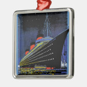 Normandie in Night Metalen Ornament (Links)