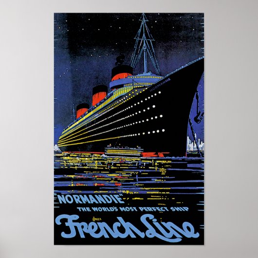 Normandie in Night Poster (Voorkant)