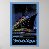 Normandie in Night Poster (Voorkant)