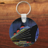 Normandie in Night Sleutelhanger (Voorkant)