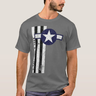 Normandië Invasion Stripes Air Corps Roundel T-shirt