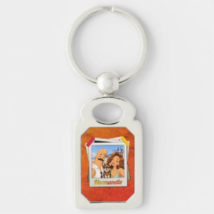 Normandië Kek en Ina - Cadeau-idee- kurkeffect Sleutelhanger