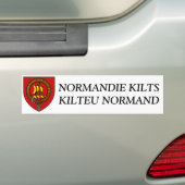 Normandie Kilts-sticker Bumpersticker (Op auto)