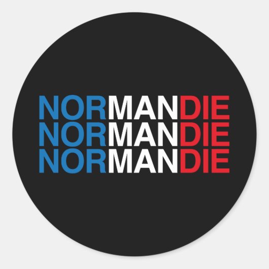 NORMANDIE RONDE STICKER (Voorkant)