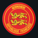 Normandie Round Emblem Magneet<br><div class="desc">Normandie Round Emblem</div>