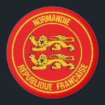 Normandie Round Emblem Magneet<br><div class="desc">Normandie Round Emblem</div>